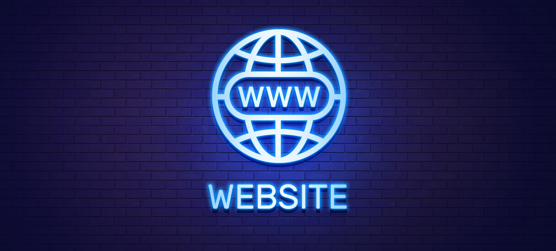 Website And Internet WWW Neon Sign
